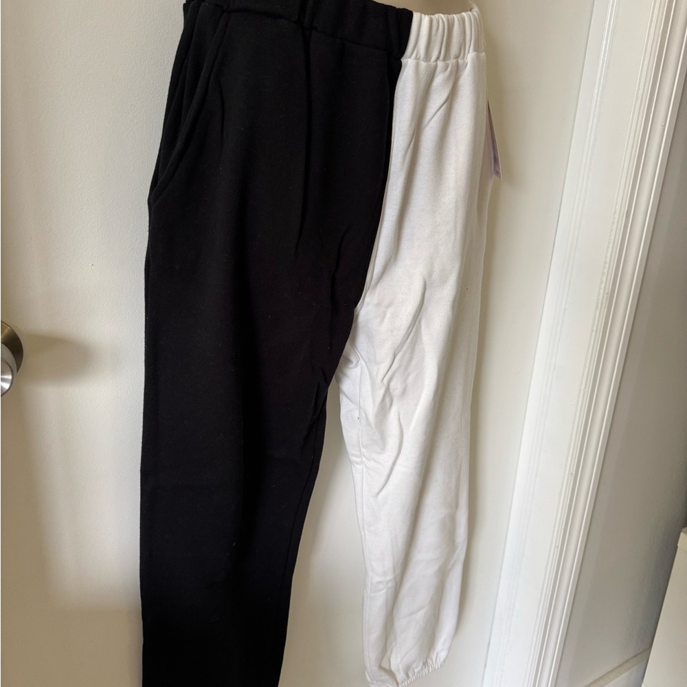Black and White Track Pants - Picture 4 of 5